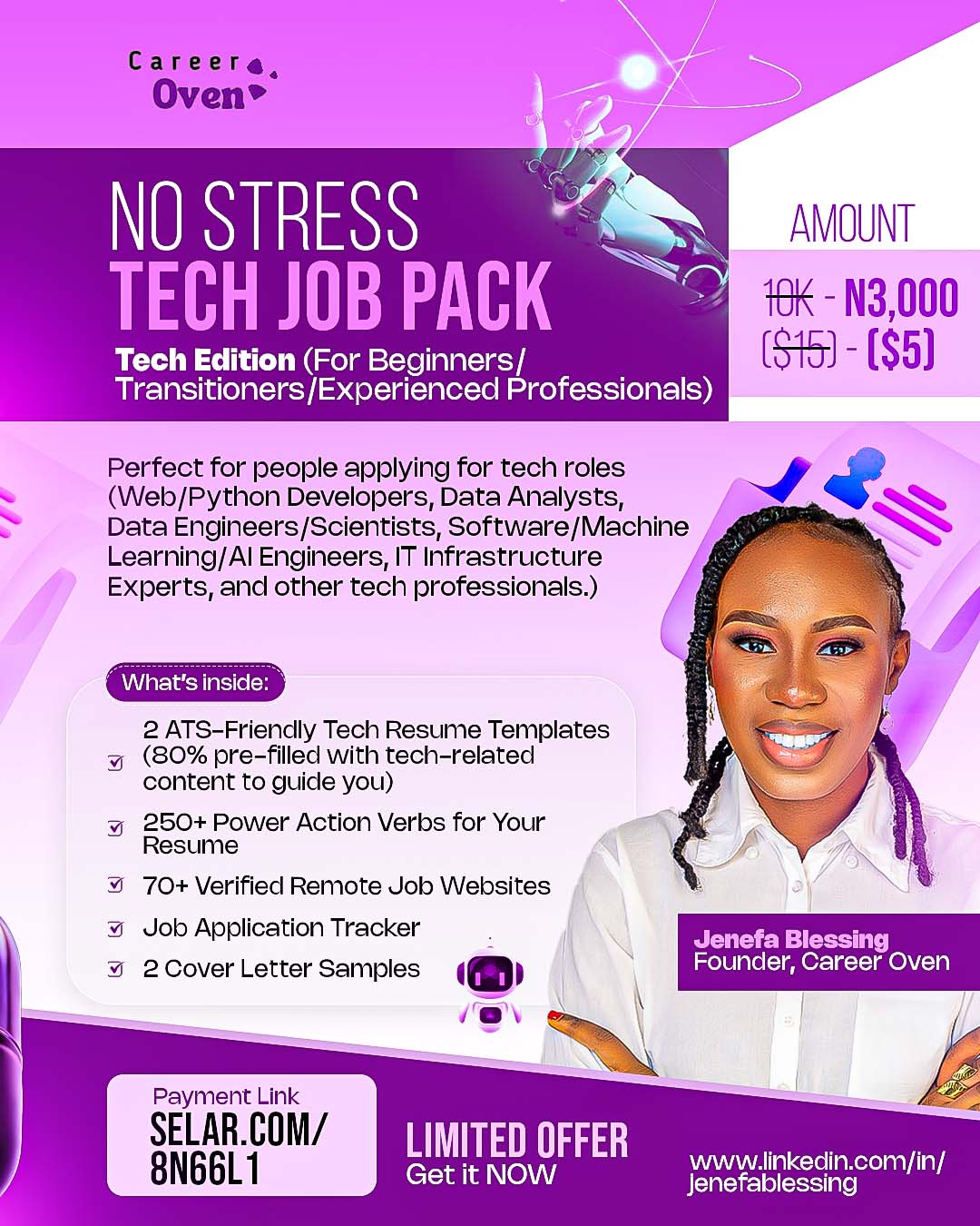 No stress tech job pack